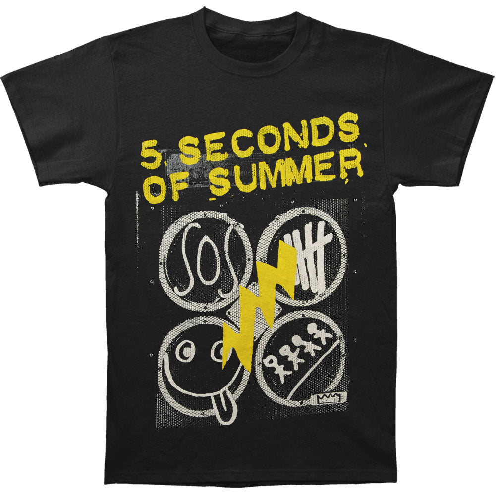 5 Seconds Of Summer Amp Slim Fit T-shirt