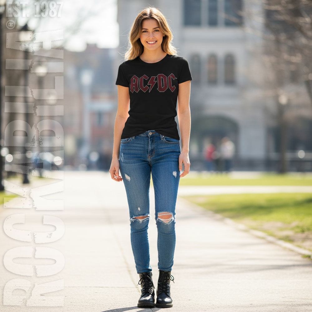 AC/DC Full Colour Logo Junior Top