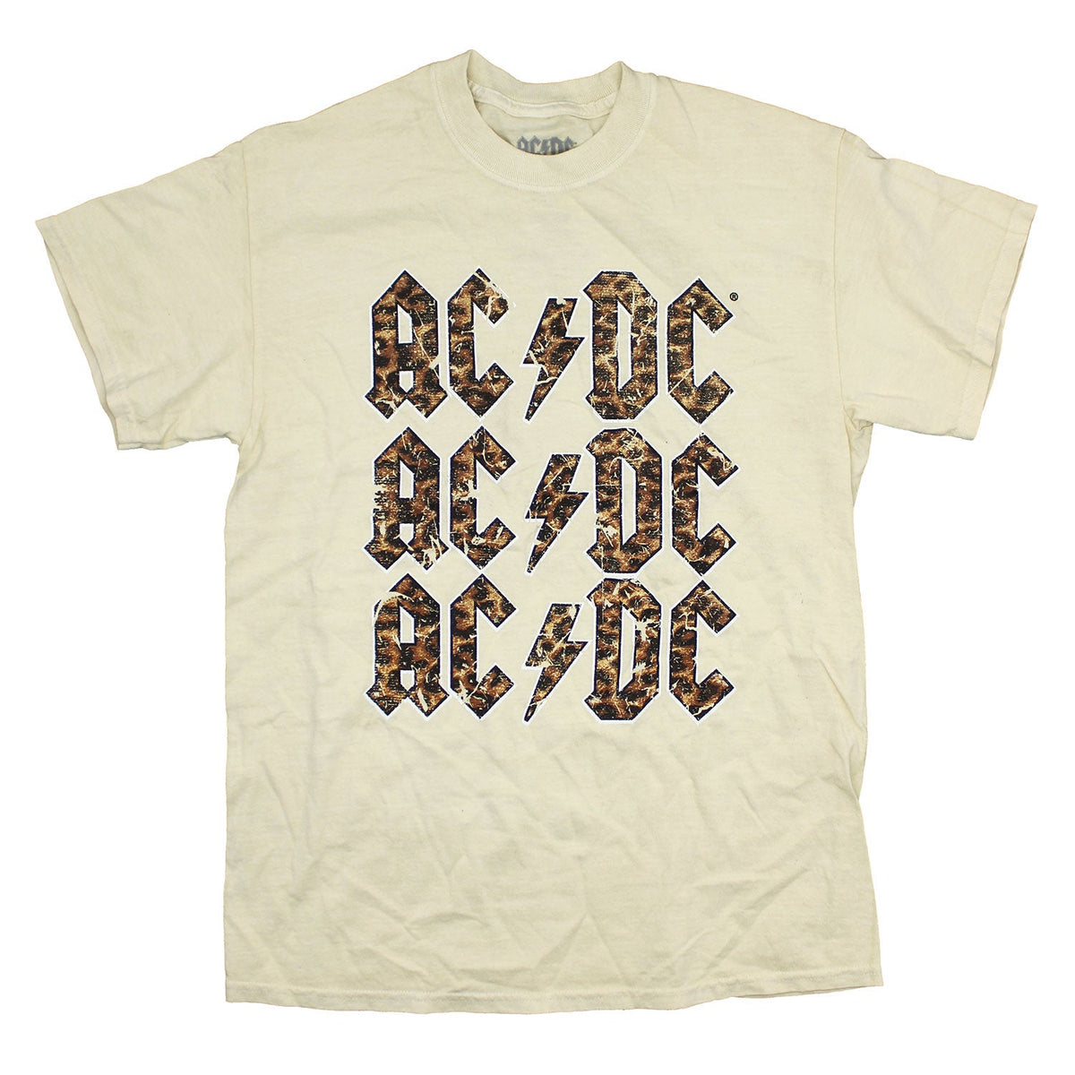 AC/DC Leopard Print Oversized Tee T-shirt