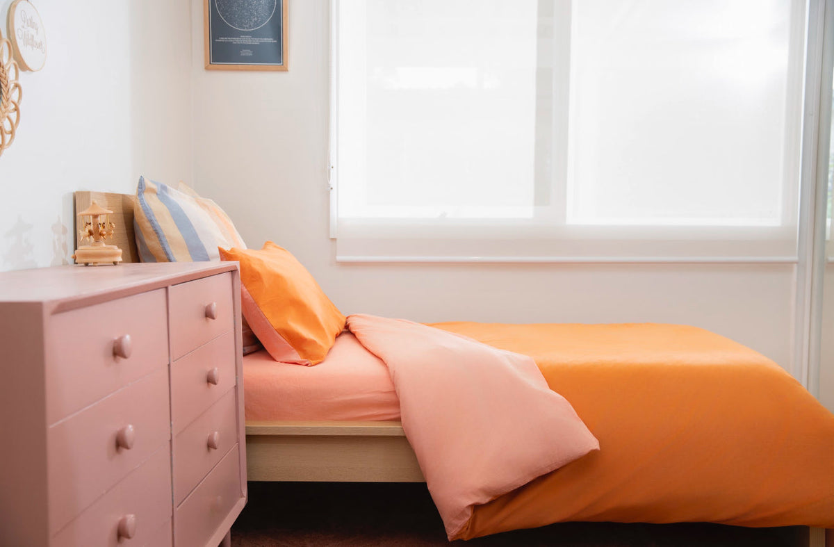 Cloud Cotton Duvet Cover Peach Perfect Peach Finish