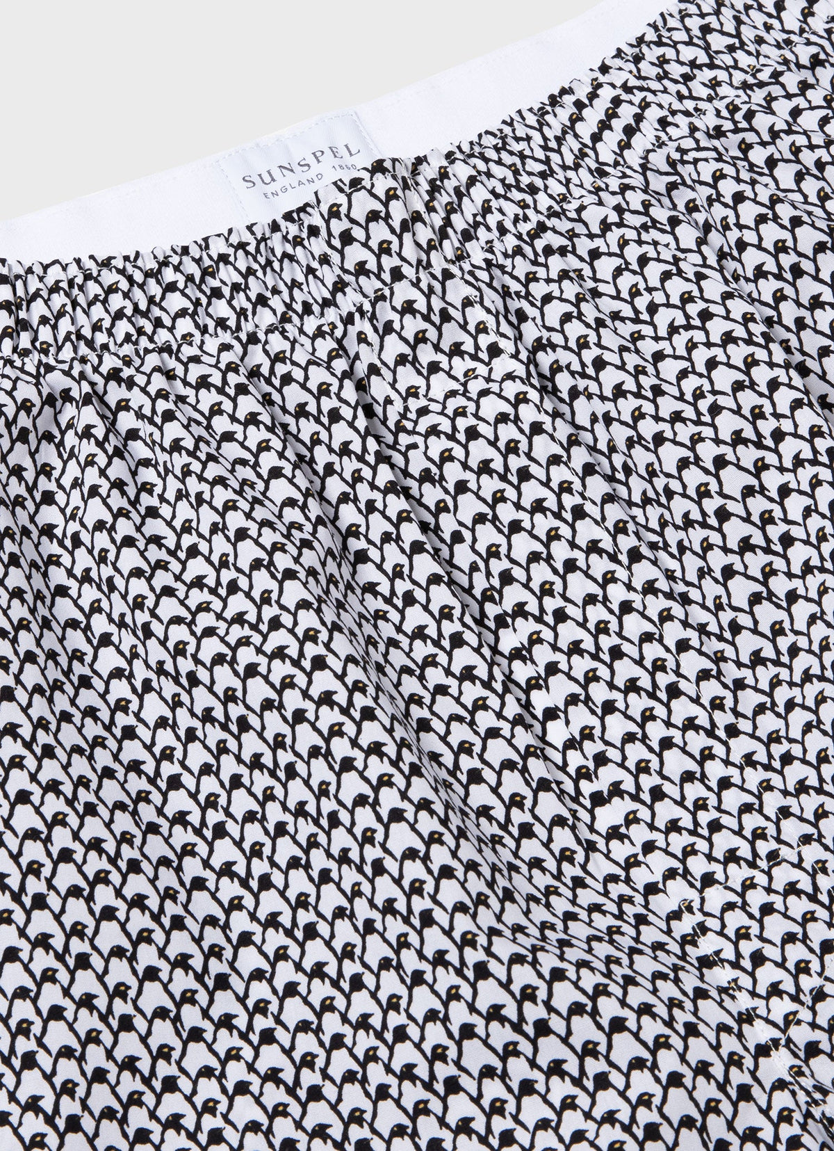 Mens Printed Boxer Shorts In Penguin Colony