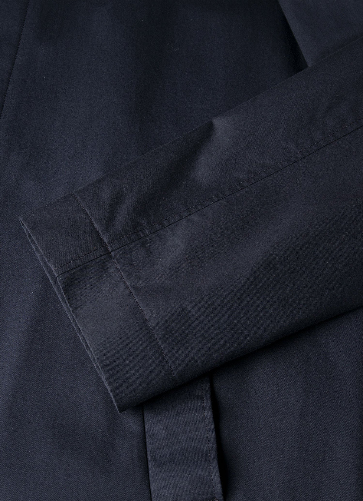 Mens Showerproof Cotton Mac In Navy