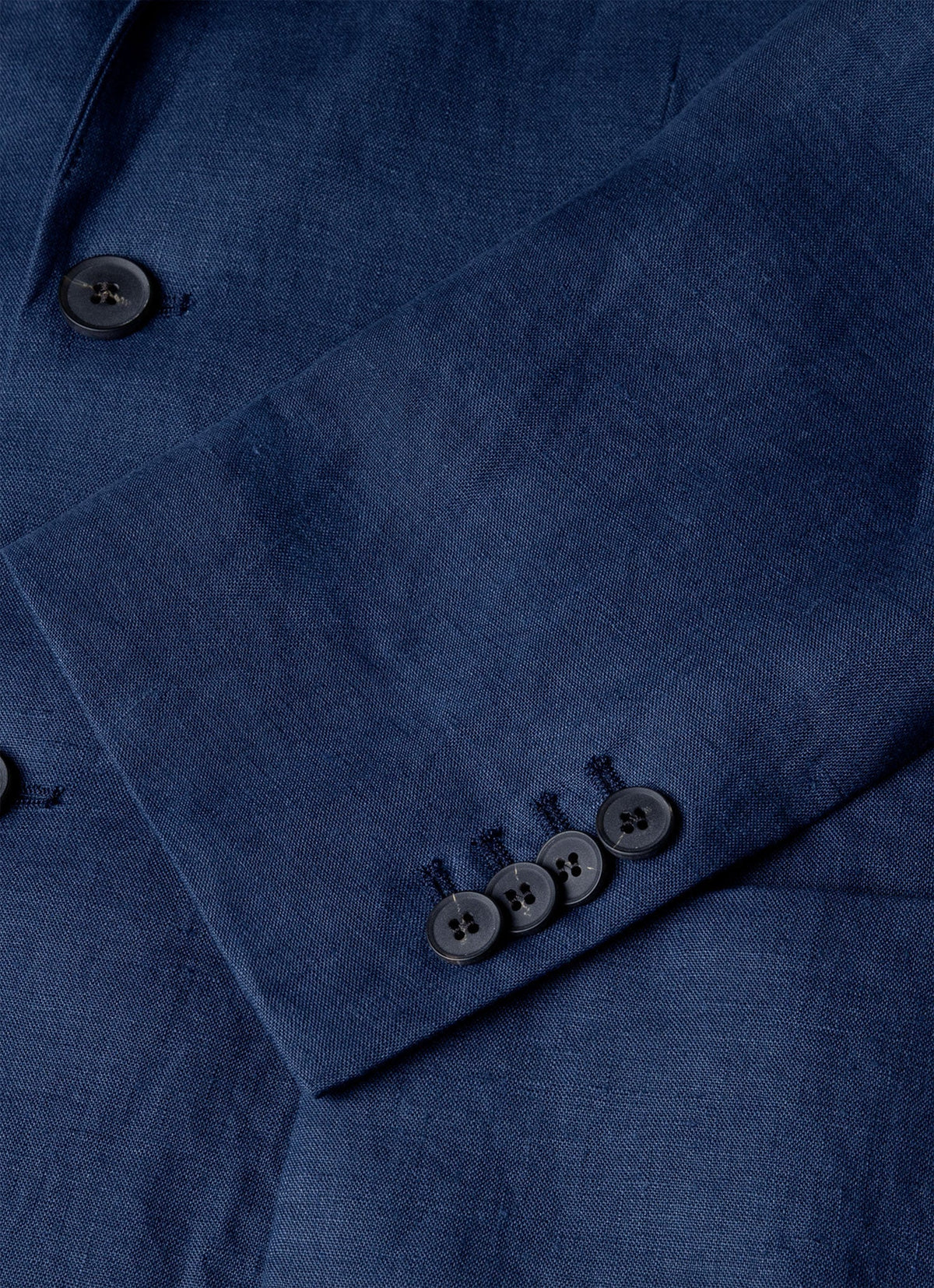 Mens Linen Blazer In Light Navy Mjac7186 Buaf