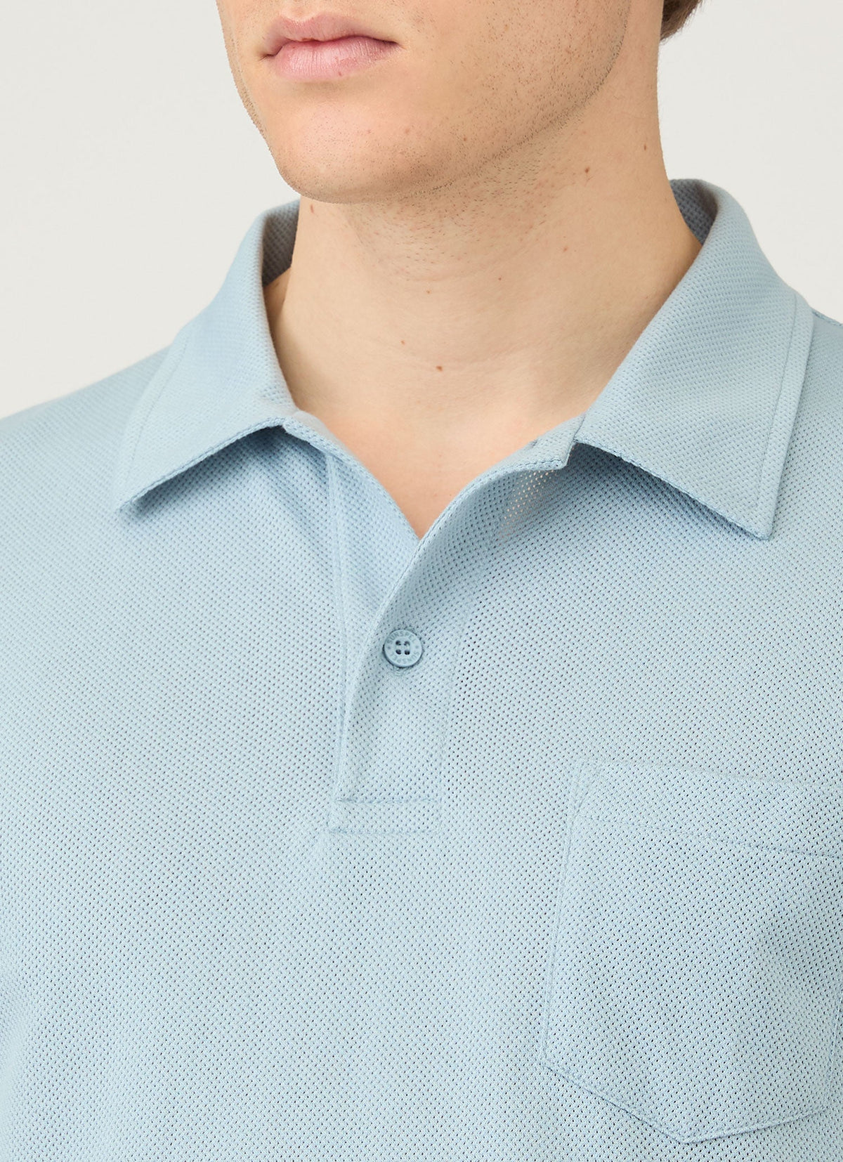Mens Riviera Polo Shirt In Sky Blue Mpol1026 Butz