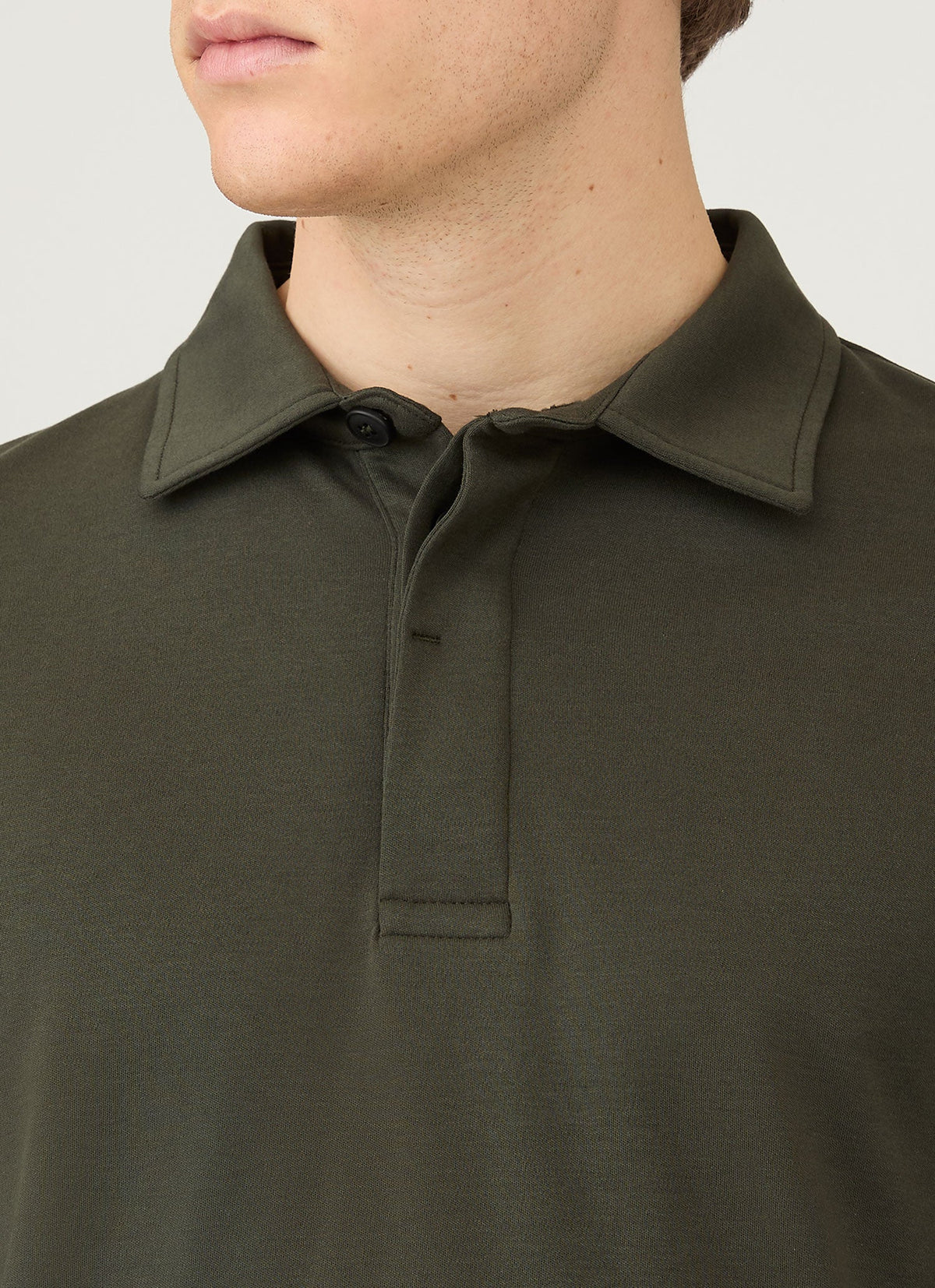 Mens Heavyweight Rugby Polo Shirt In Dark Green Mpol1066 Gnin