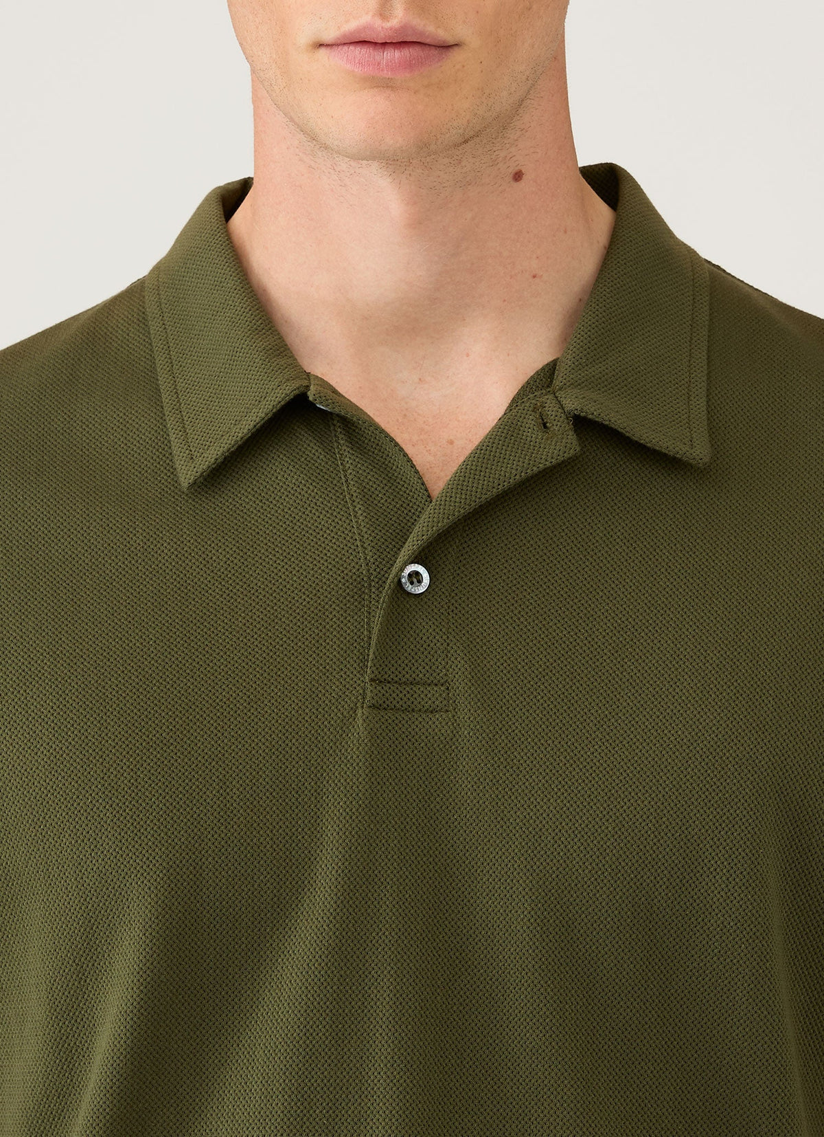 Mens Regular Fit Riviera Polo Shirt In Deep Olive Mpol1076 Gniz