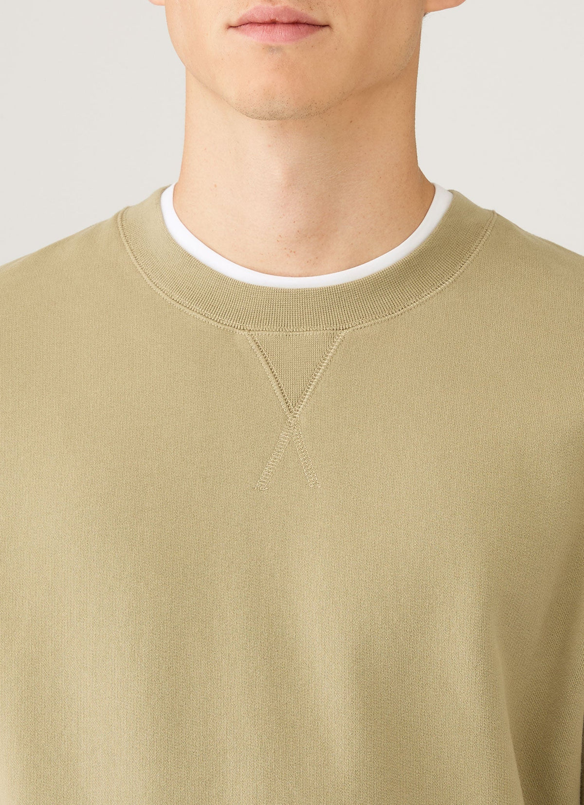 Mens Loopback Sweatshirt In Pistachio Mswe1516 Gnix