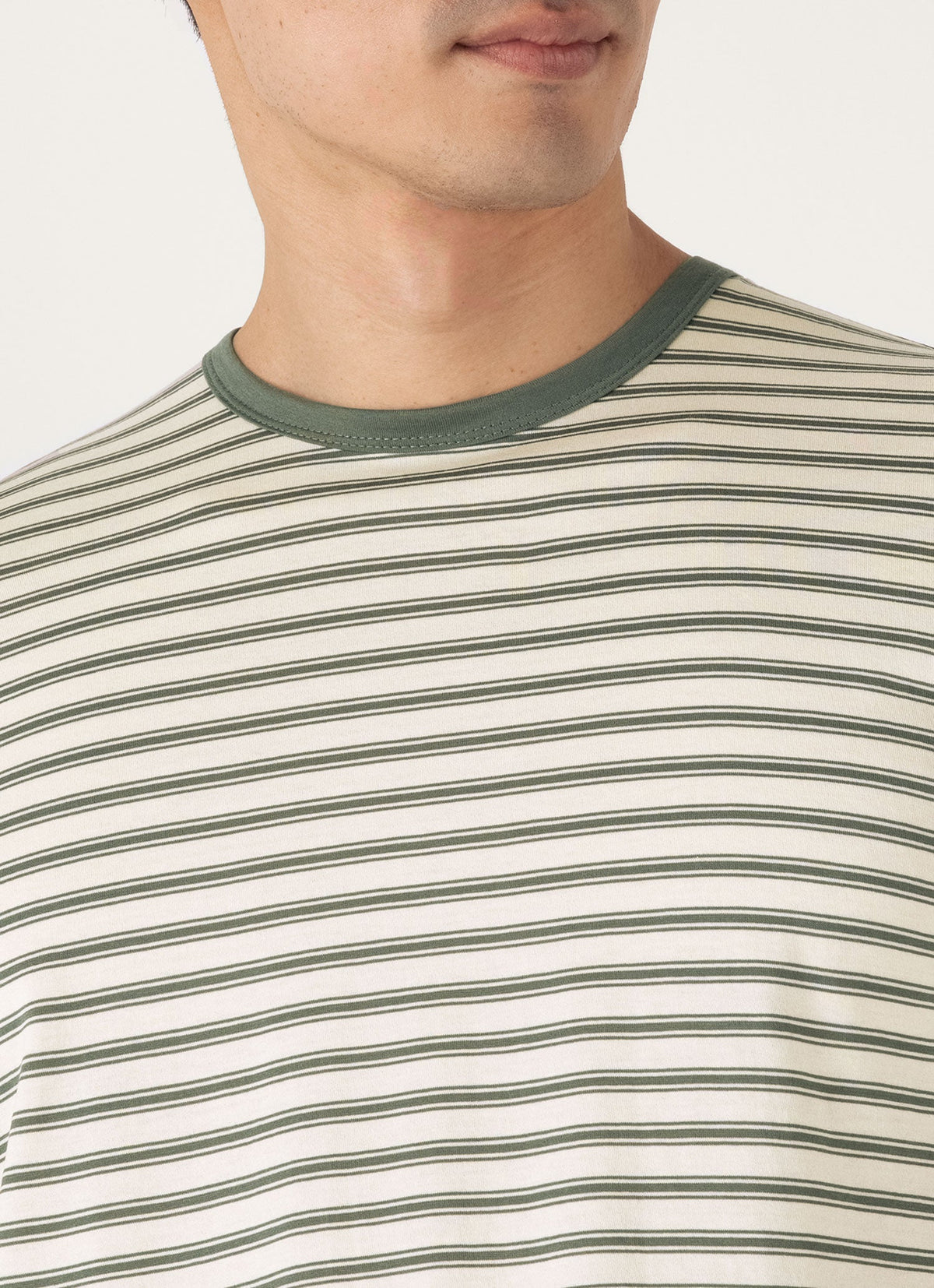 Mens Classic Tshirt In Dusk Green Undyed Mtsh0001Vs Stne