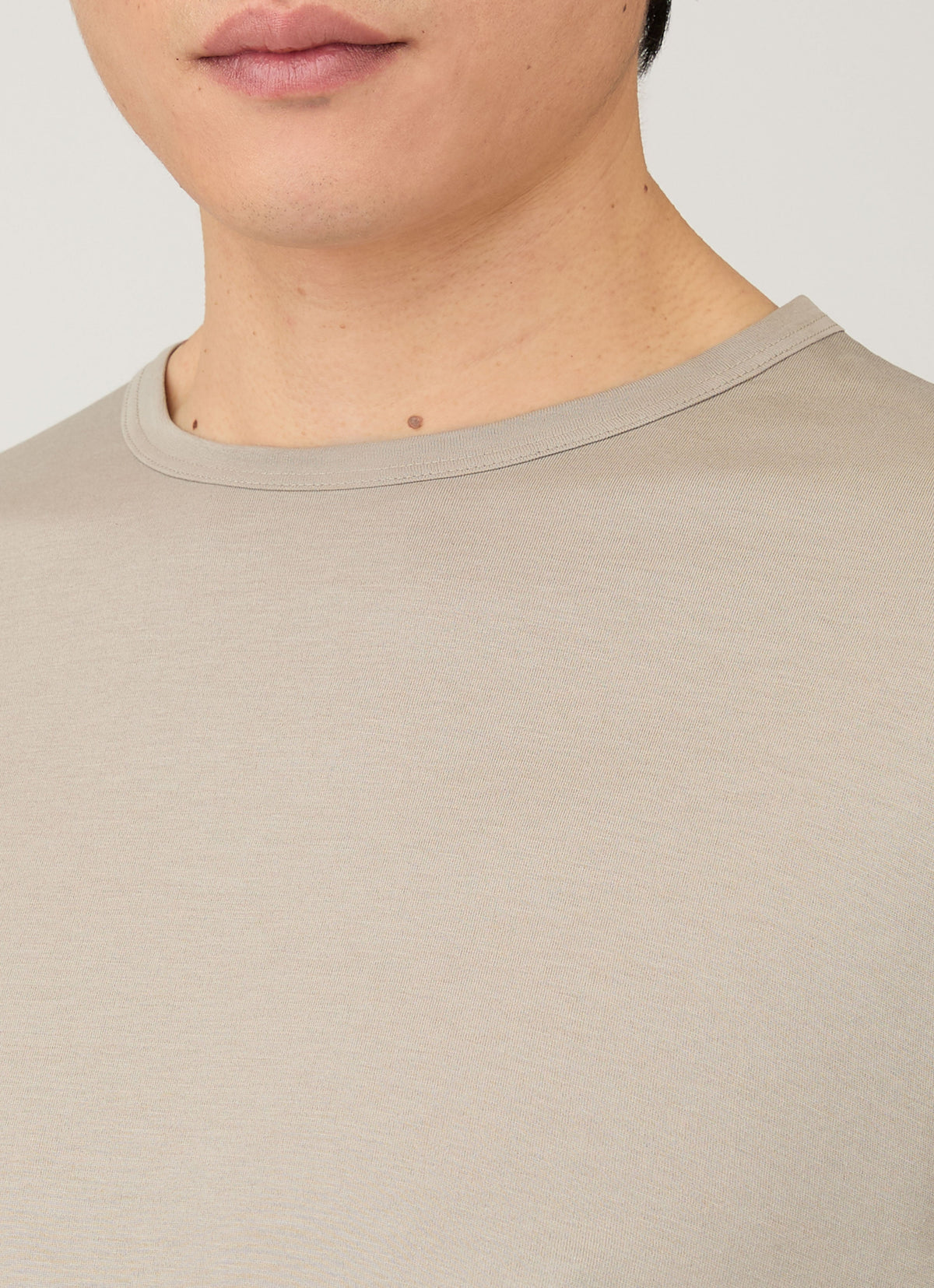 Mens Long Sleeve Classic Tshirt In Fog Mtsh0003 Gyff