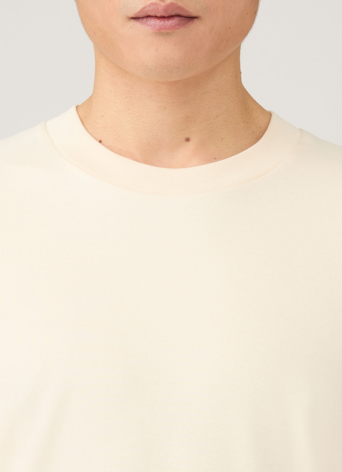 Mens Relaxed Fit Heavyweight Tshirt In Undyed Mtsh0181 Nuab