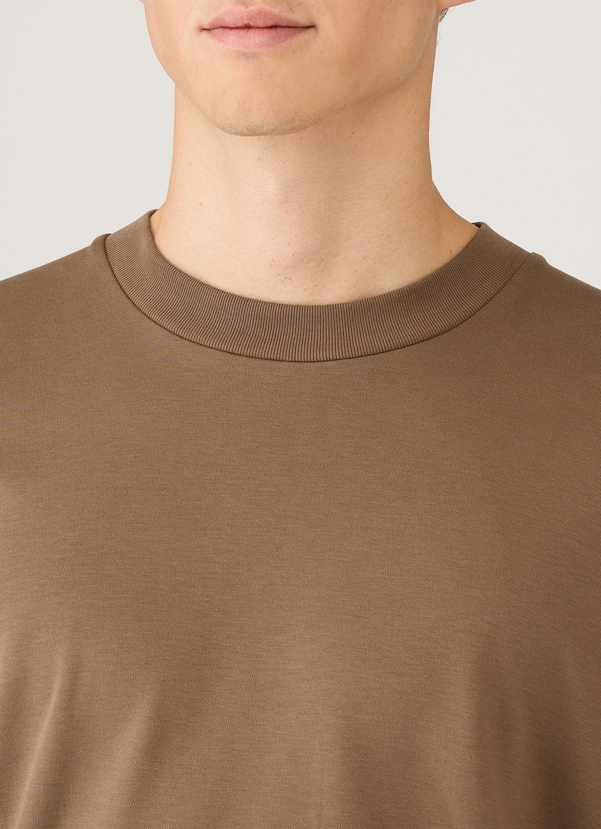 Mens Long Sleeve Heavyweight Tshirt In Dark Cedar Mtsh0182 Brgr