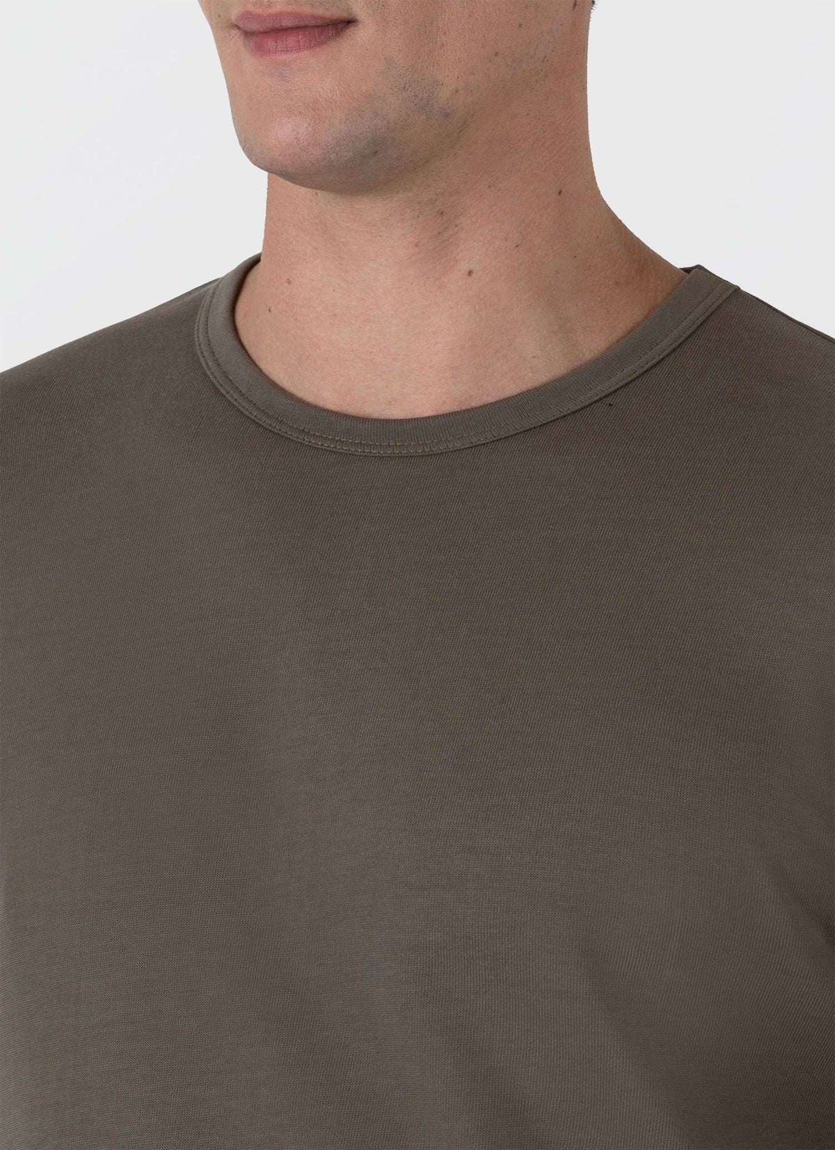 Mens Single Jersey Tshirt In Khaki Mtsh0187 Gngy