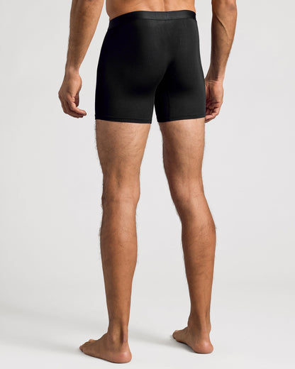 Black Boxer Briefs W/ Fly 6-Pack 2025