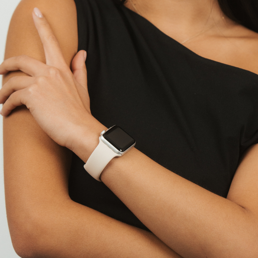 NAKD Apple Watch Strap - Almond White