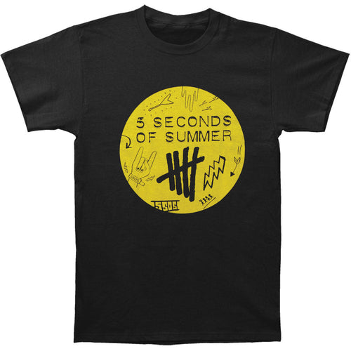 5 Seconds Of Summer Scribble Logo Slim Fit T-shirt