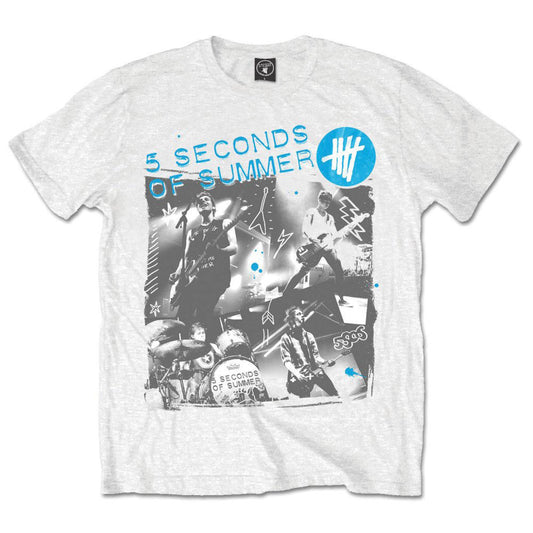 5 Seconds Of Summer Live Collage Slim Fit T-shirt