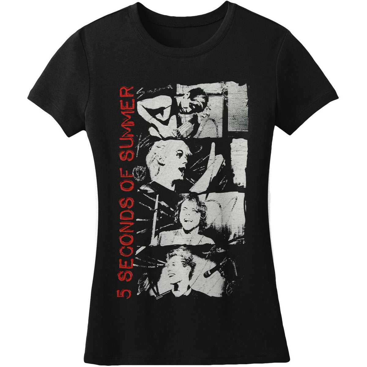 5 Seconds Of Summer Stacked Photos Junior Top
