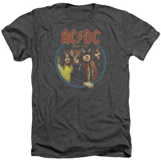 AC/DC Highway To Hell Adult Heather 40% Poly T-shirt