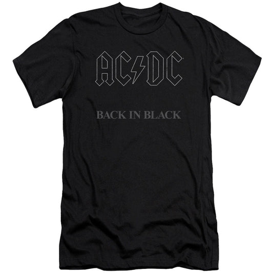 AC/DC Back In Black Adult Slim Fit Slim Fit T-shirt