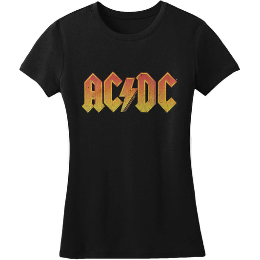 AC/DC Distressed Orange Junior Top