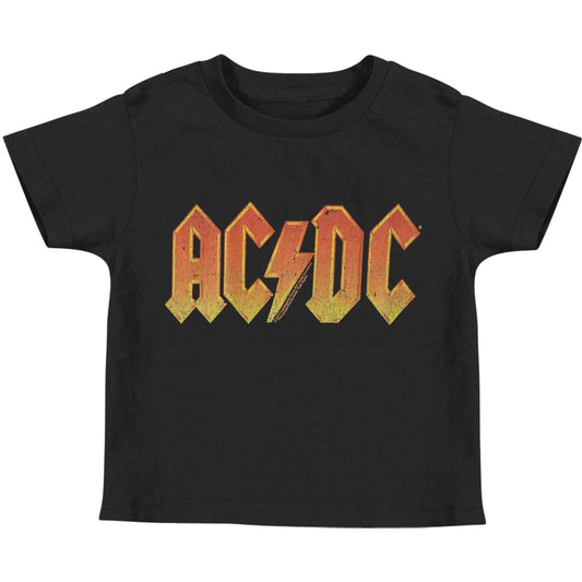 AC/DC Distressed Orange Childrens T-shirt