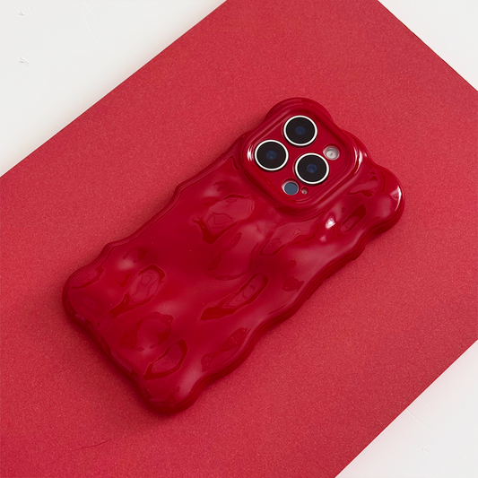 3D Bubble Phone Case - Cherry