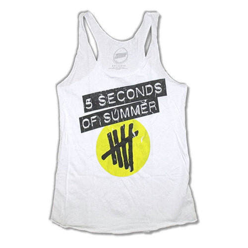 5 Seconds Of Summer Yellow Circle Junior Tank Junior Top