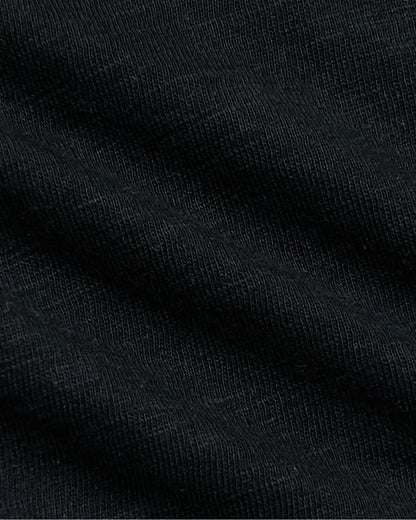 Womens Black & Oatmeal Slub Scoop Neck Tee 2-Pack