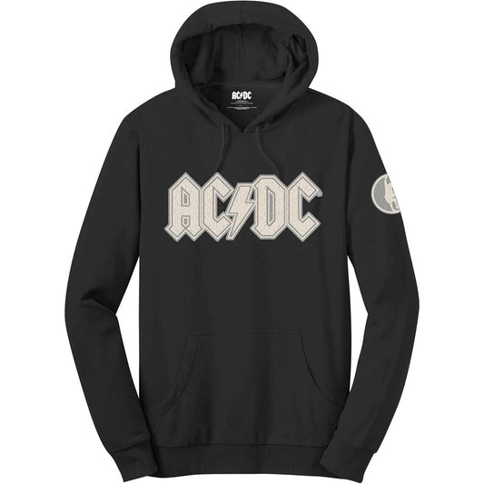 AC/DC Logo & Angus (Applique Motifs) Hooded Sweatshirt