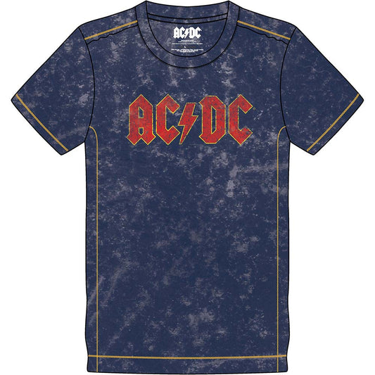 AC/DC Logo (Snow Wash) Vintage T-shirt