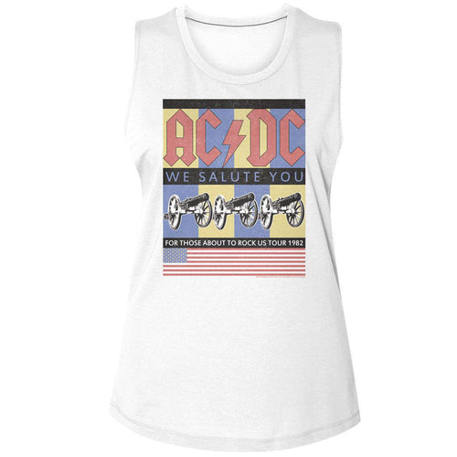 AC/DC AC/DC Flag We Salute You Womens Tank