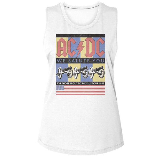 AC/DC AC/DC Flag We Salute You Womens Tank