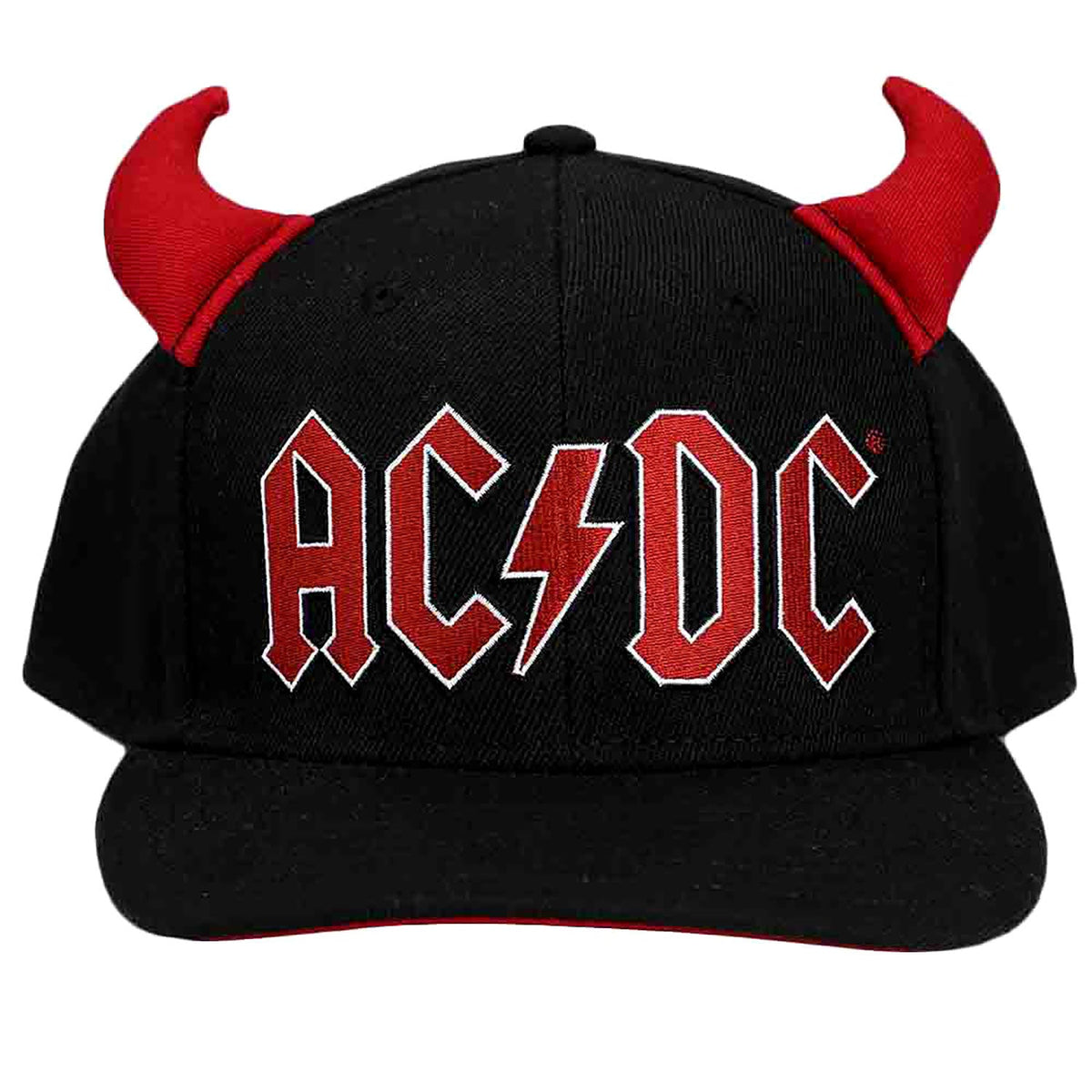 AC/DC Horn Pre-Curved Bill Snapback Baseball Cap