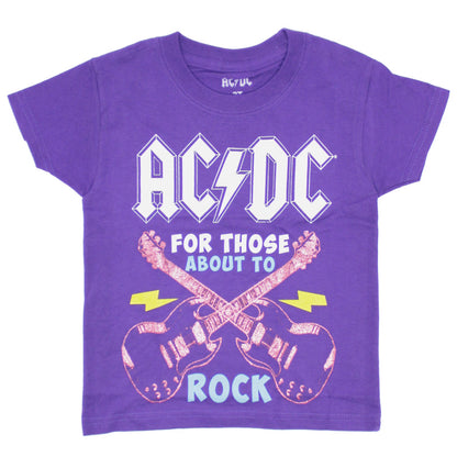 AC/DC High Voltage Purple Childrens T-shirt