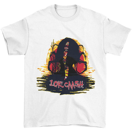 10k.Caash Face Art & Logo T-shirt