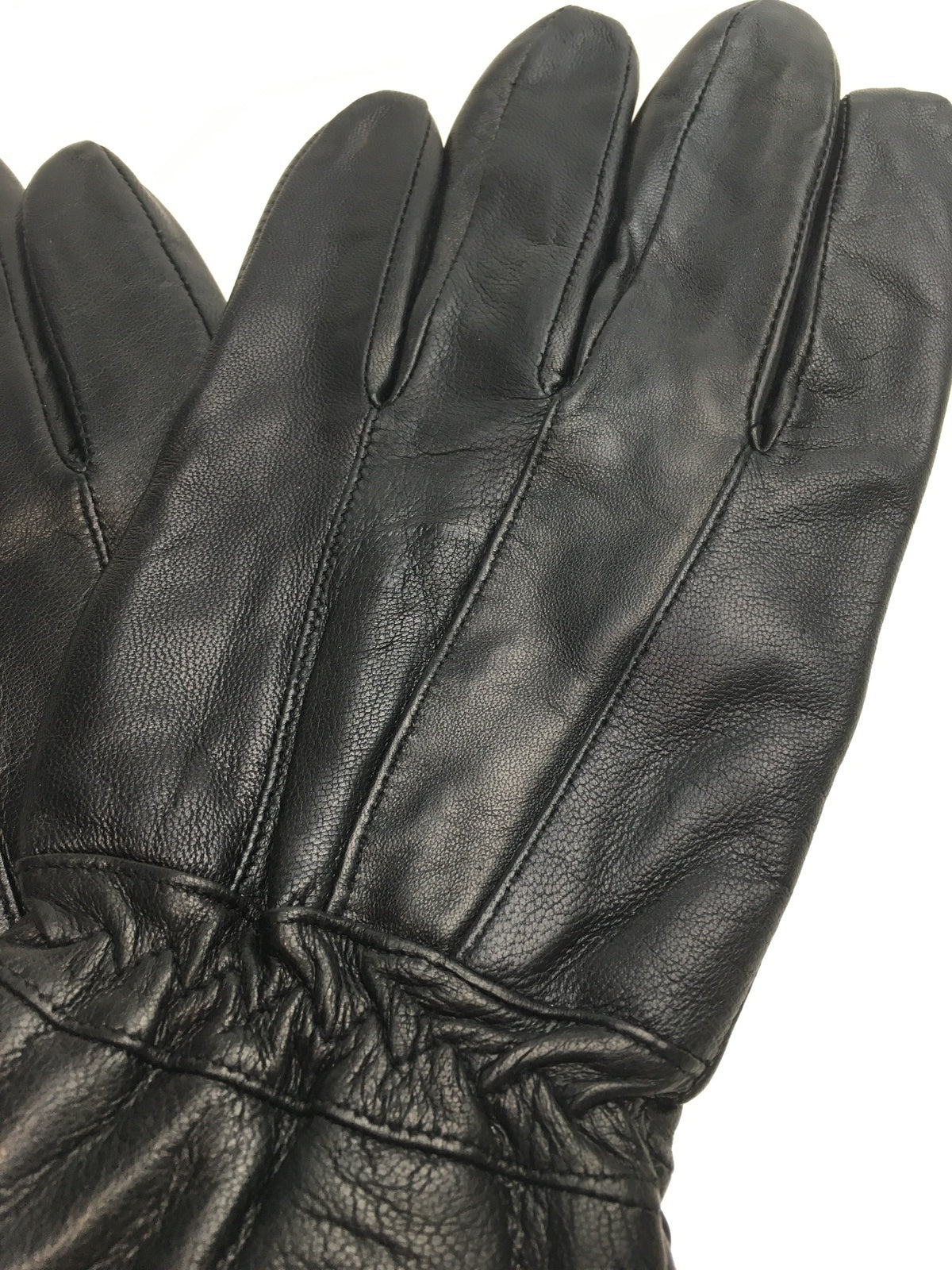 3M THINSULATE Mens Leather Gloves w/Patch Thermal Lining - Black