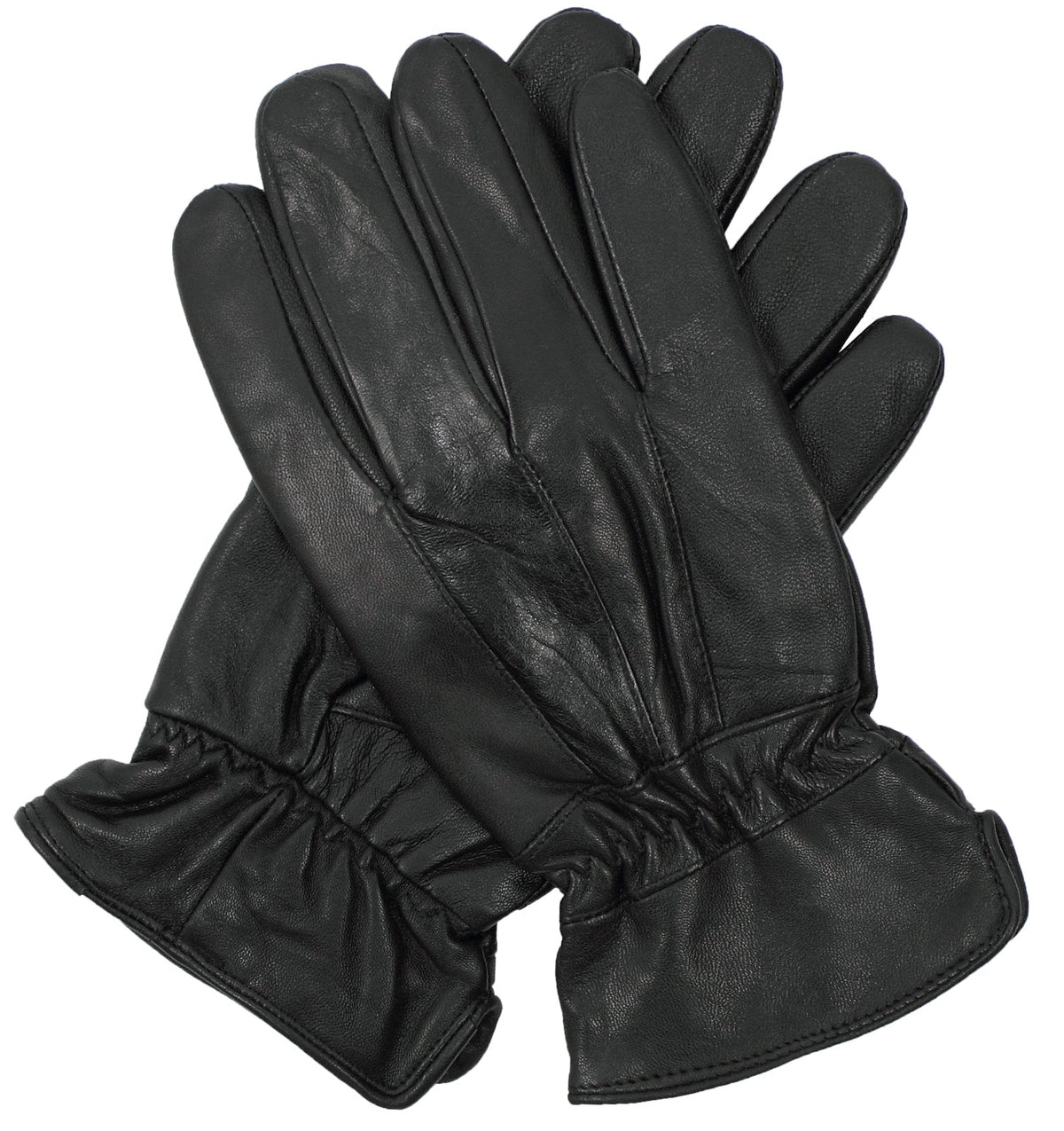 3M THINSULATE Mens Leather Gloves w/Patch Thermal Lining - Black