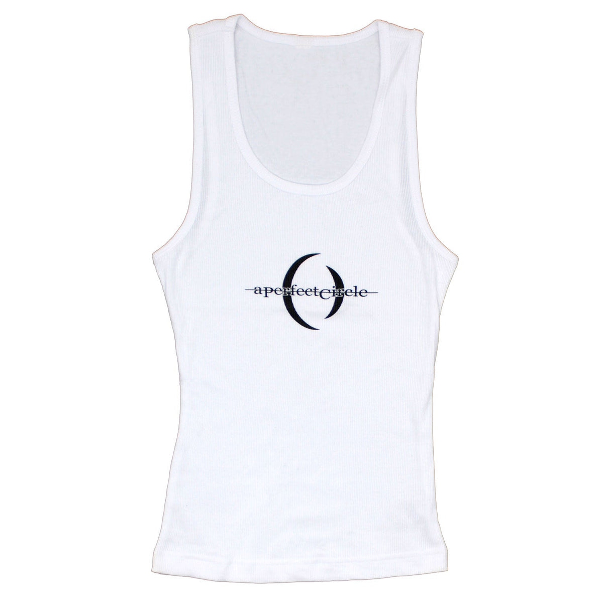 A Perfect Circle Logo On White Womens Tank