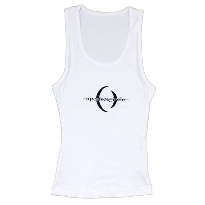 A Perfect Circle Logo On White Womens Tank