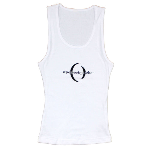 A Perfect Circle Logo On White Womens Tank
