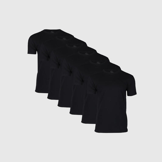 Black Classic Crew Neck 6-Pack