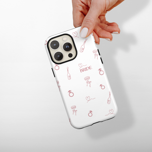 Personalised Bridal Tough Phone Case