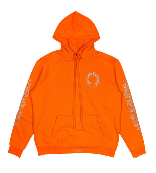 Chrome Hearts Ultra Miami Horseshoe Hoodie Orange/Silver
