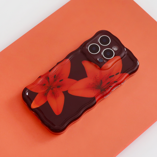 Wavy Phone Case - Cinnamon Lily