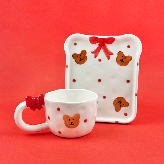 Beary Cute Mug & Toast Plate Set