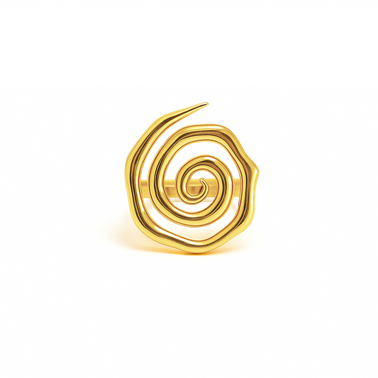 Sunset Spiral Ring