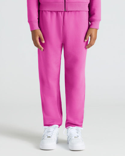 Girls Electric Fuchsia Slouch Pullover Crew & Relaxed Joggers 2-Pack