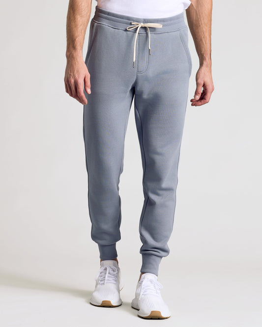 Dusty Blue Fleece French Terry Joggers