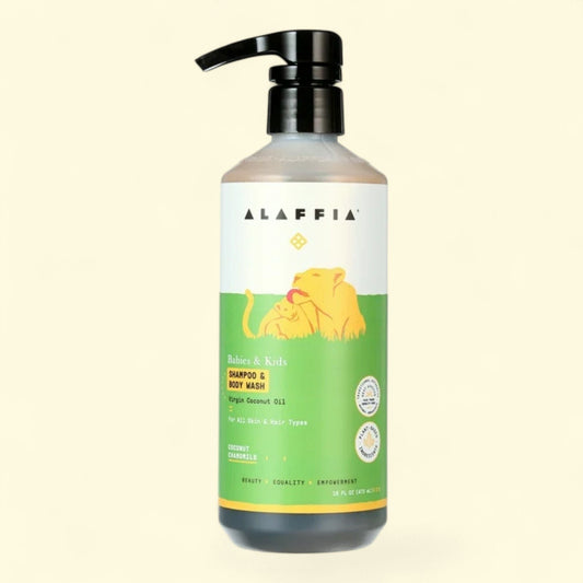 Alaffia Shampoo and Body Wash, Coconut Chamomile, 16 fl oz