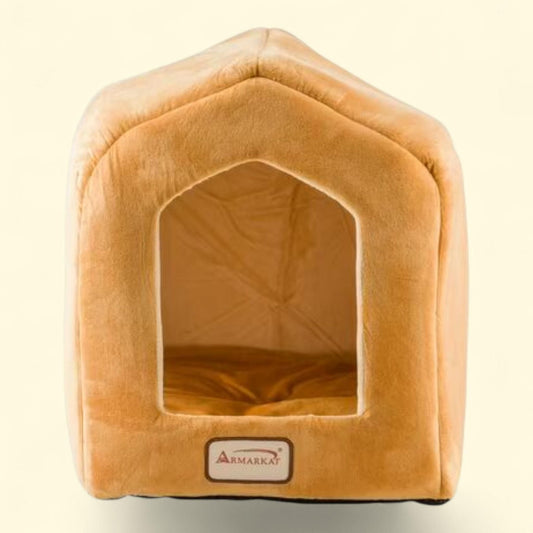 Armarkat Pet Cat Bed, Brown, Covered